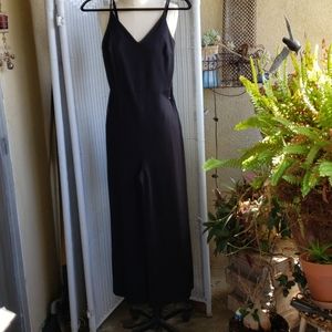 Soprano black knit spaghetti strap jumpsuit